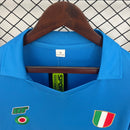 Camisa Napoli Retrô 1987/88 Manga Longa