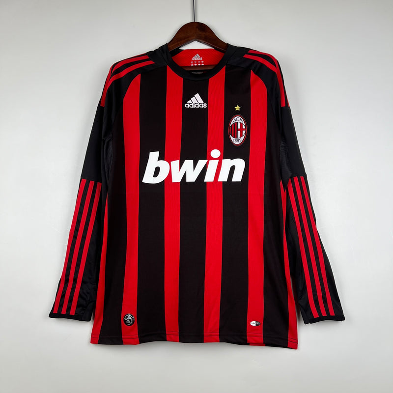 Camisa Milan Retrô 2008/09 Manga Longa