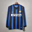 Camisa Inter de Milão Retrô 2010/11 Manga Longa