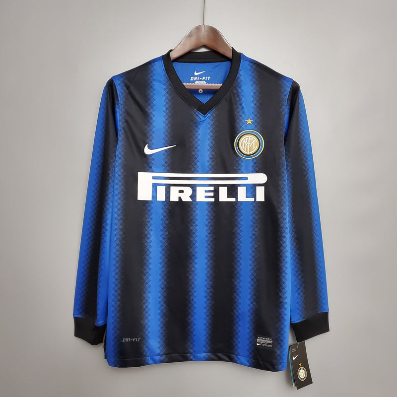 Camisa Inter de Milão Retrô 2010/11 Manga Longa