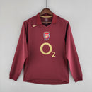 Camisa Arsenal Retrô 2005/06 Manga Longa
