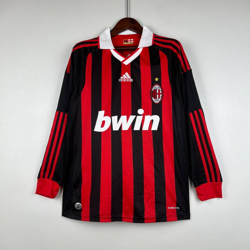 Camisa Milan Retrô 2009/10 Manga Longa